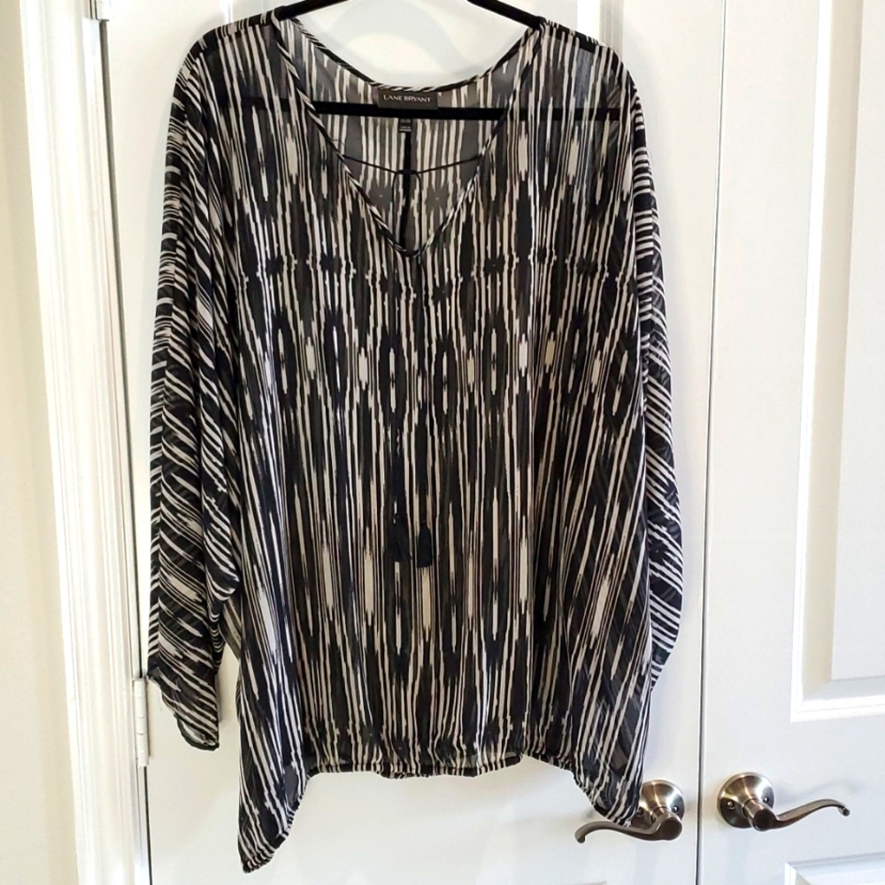 Women's Blouse, 26-28,  black and white